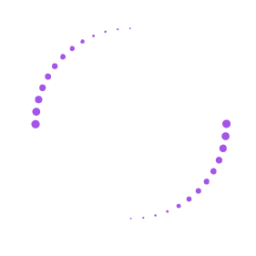 cercle pointillé mauve